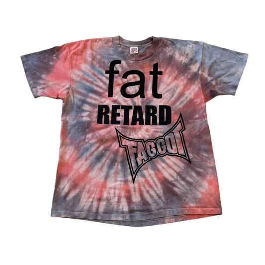 Fat Retard Faggot And I Have A Gun 1/1 T-Shirt (XXL) HARDCORE THOUGHTS X JUNA COLLAB