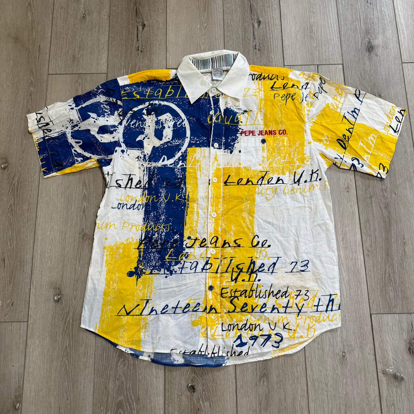 Pepe Jeans Button Up T-Shirt y2k (XXL)