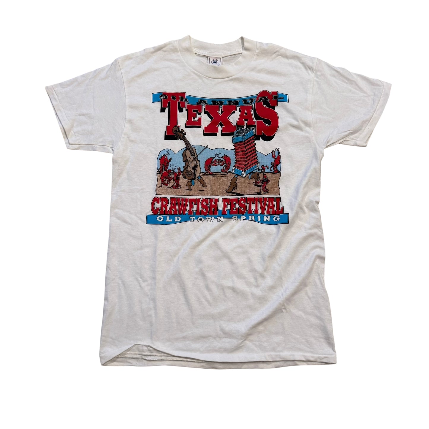 Texas Crawfish Festival T-Shirt 90s (Large) [ REAL SHOPPER EXCLUSIVE ]