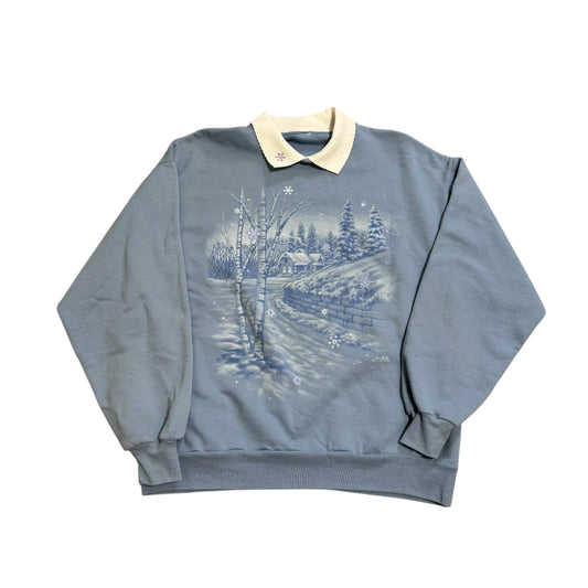Winter Scene Sweater 90s (XL)