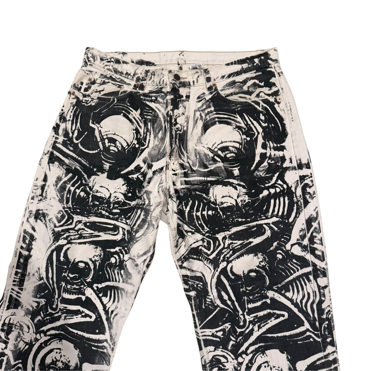 Screen Printed Levis Jeans (36x29) PERSONALS COLLECTION