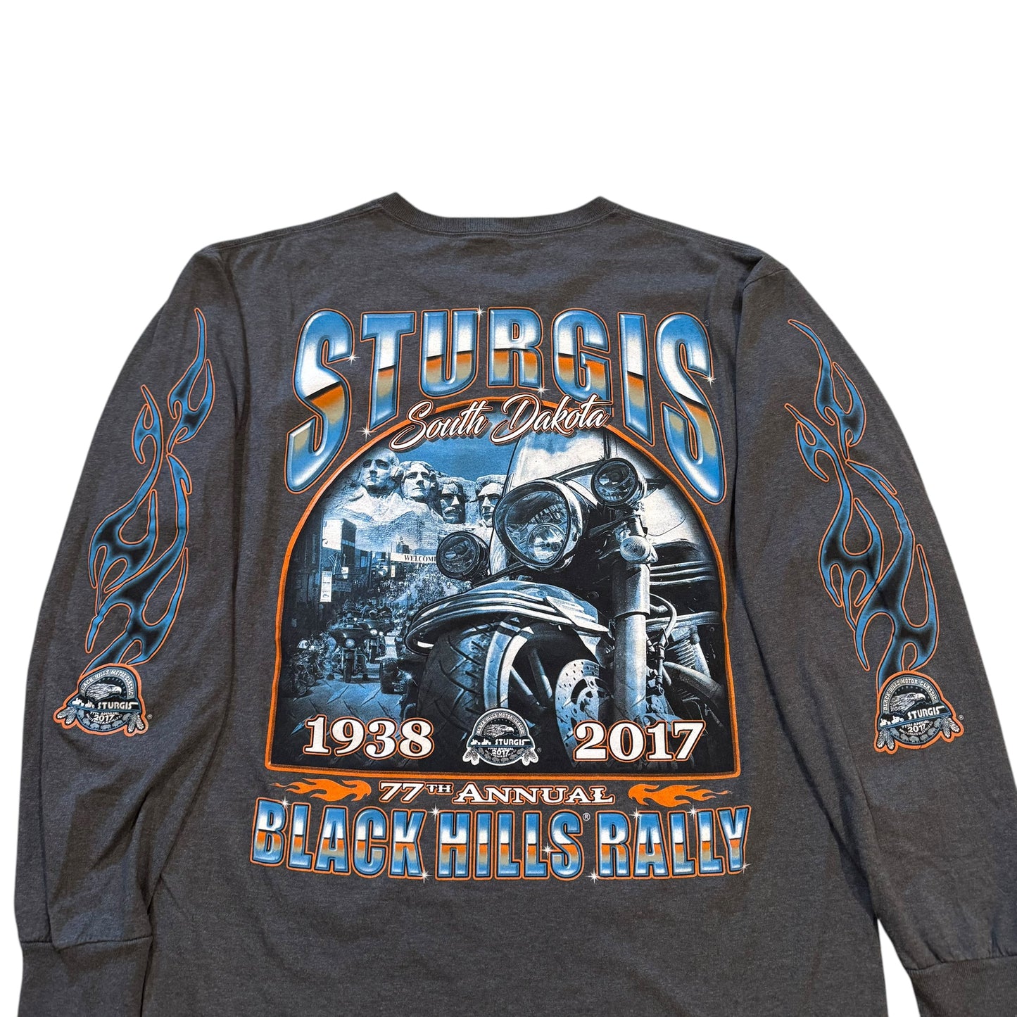 Sturgis 2017 Flame Long Sleeve T-Shirt (Large) [ REAL SHOPPER EXCLUSIVE ]
