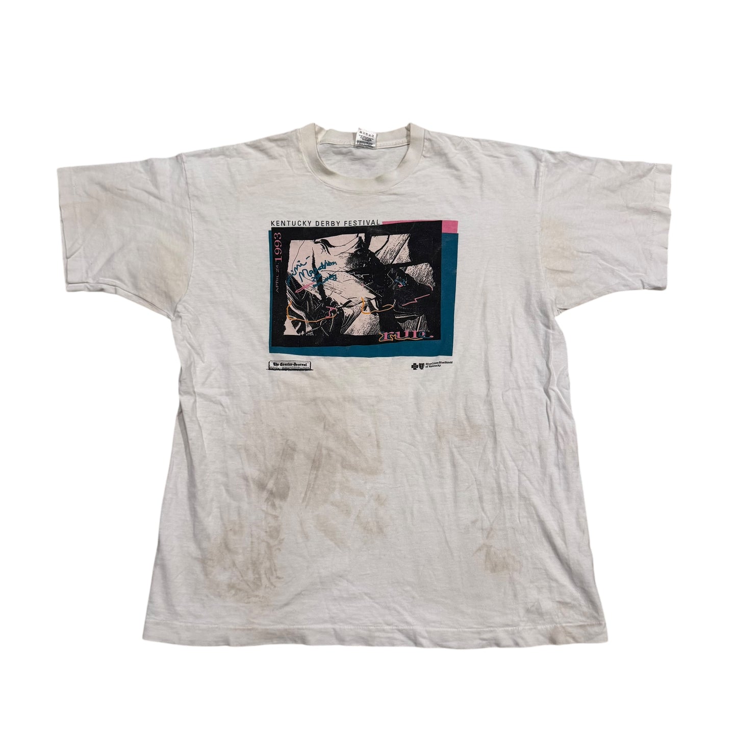 Kentucky Derby Festival T-Shirt TRASHED 90s (XL) [ REAL SHOPPER EXCLUSIVE ]