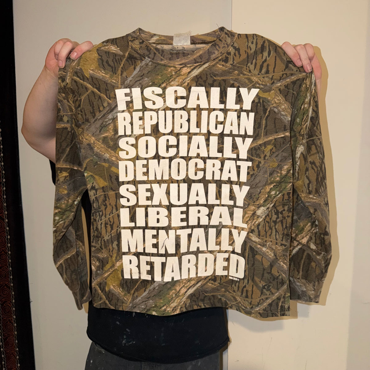 Fiscally Republican 1/1 Camo Long Sleeve T-Shirt (XL)