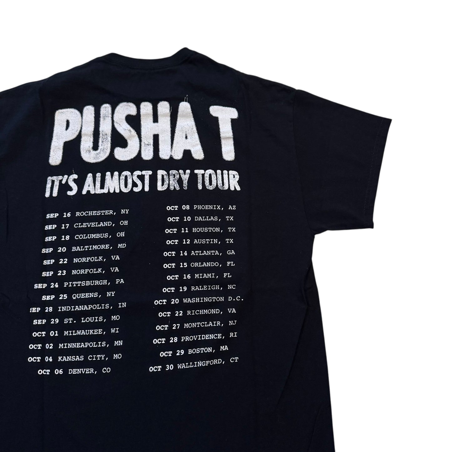 Pusha T “You Know Who The Villain Is’ It’s Almost Dry Tour T-Shirt (XL)