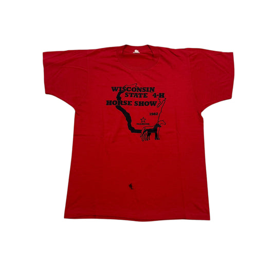 Wisconsin State Horse Show T-Shirt 80s (Large) [ REAL SHOPPER EXCLUSIVE ]