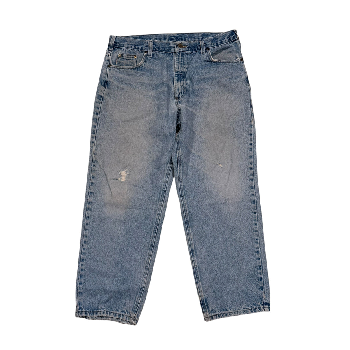 Carhartt Distressed Blue Jeans 90s (36x27) PERSONALS COLLECTION