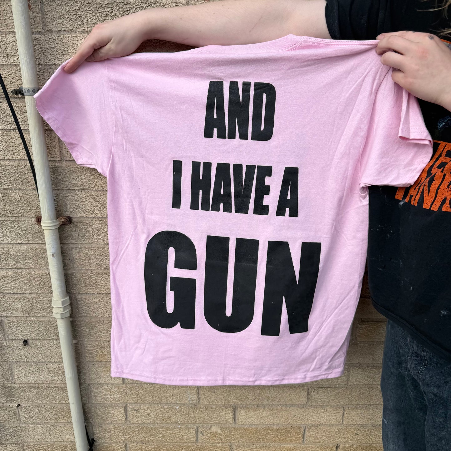 Twink Retard Faggot And I Have A Gun T-Shirt HARDCORE THOUGHTS X JUNA COLLAB