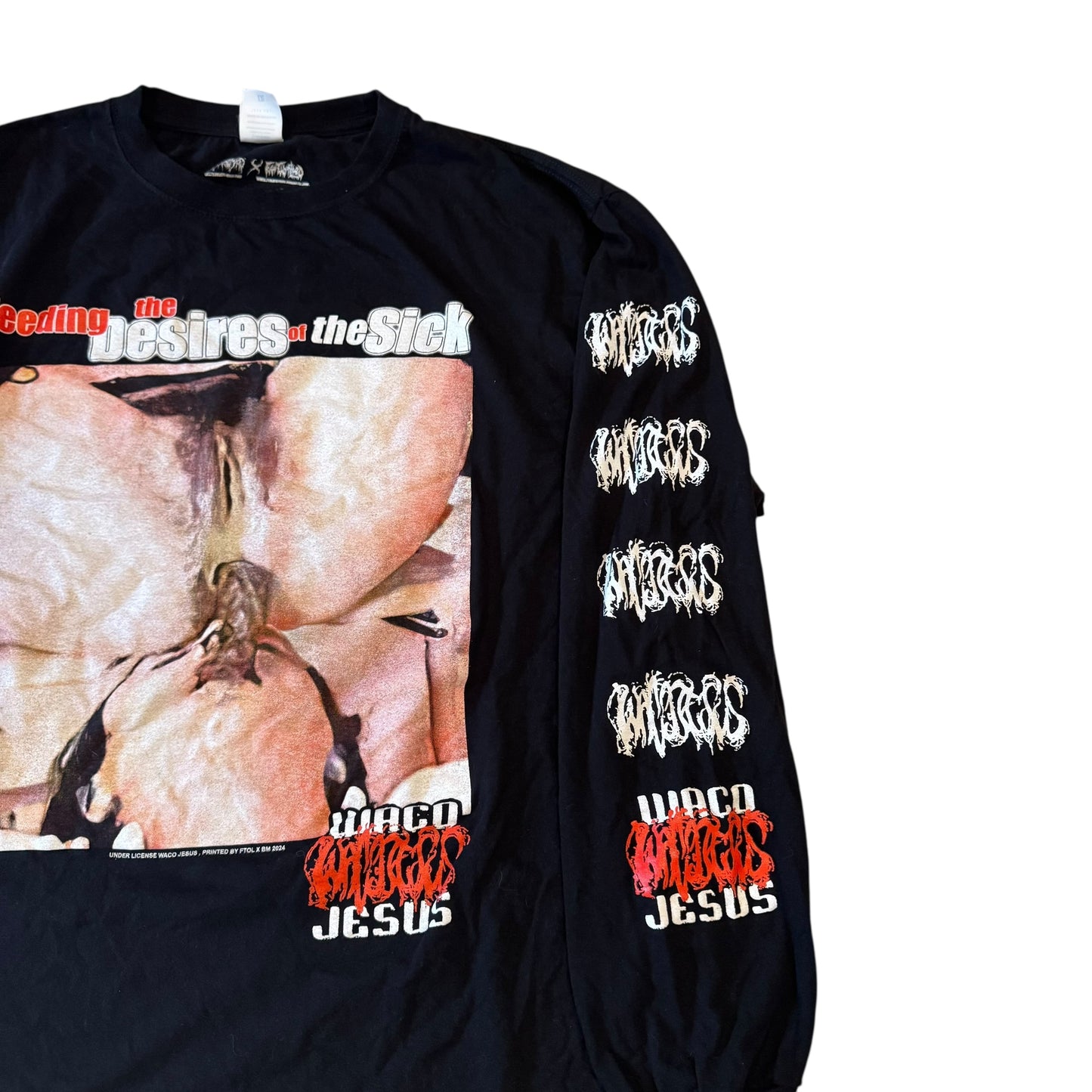 Waco Jesus Feeding The Desires Of The Sick Long Sleeve T-Shirt (XXL)
