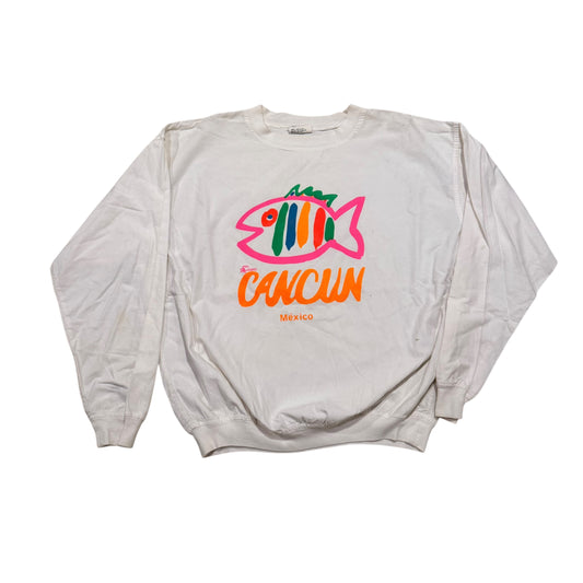 Cancun Long Sleeve T-Shirt 80s (Large) [ REAL SHOPPER EXCLUSIVE ]