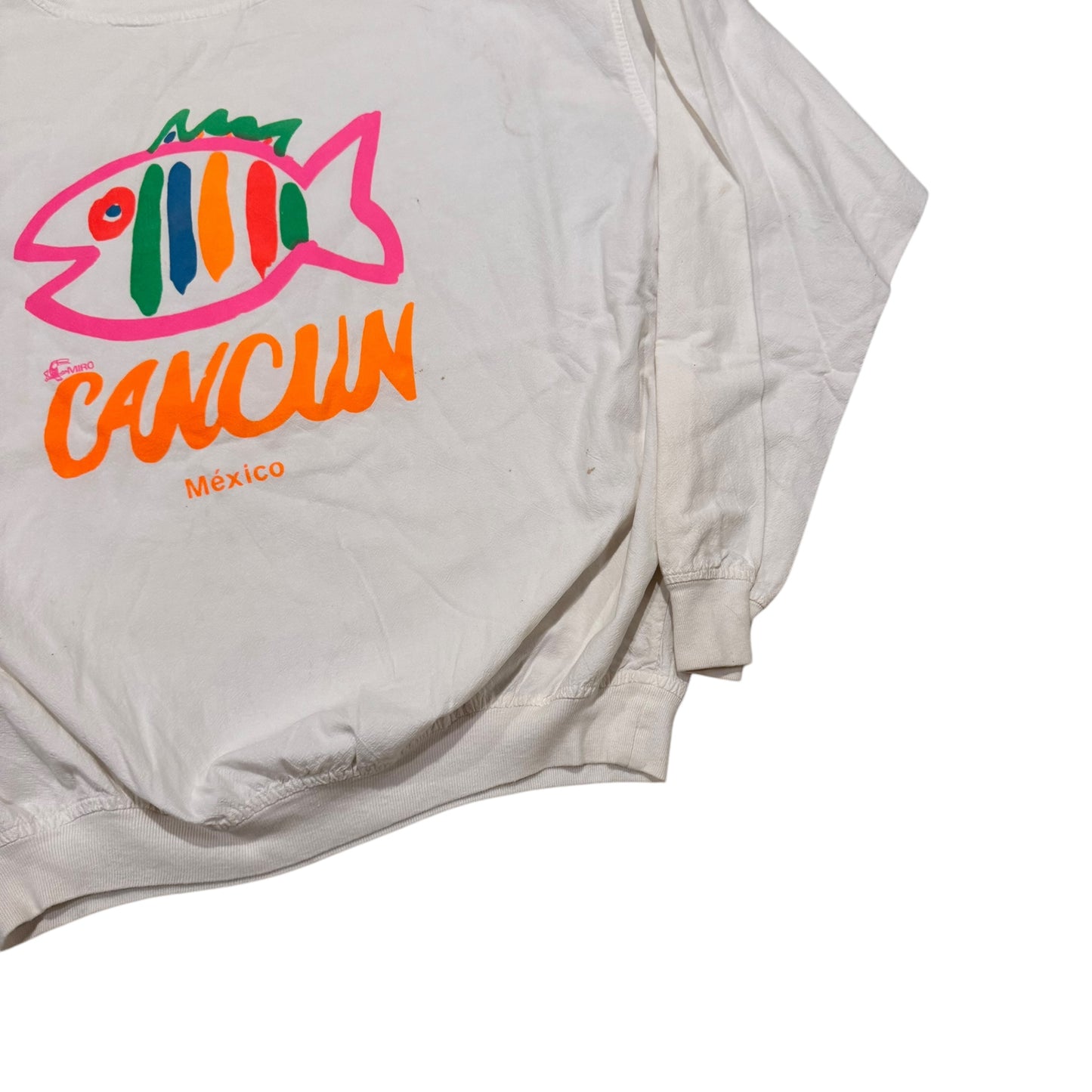 Cancun Long Sleeve T-Shirt 80s (Large) [ REAL SHOPPER EXCLUSIVE ]