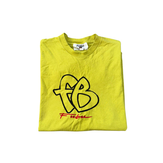 FUBU Lime Logo T-Shirt 90s (XL) [ REAL SHOPPER EXCLUSIVE ]