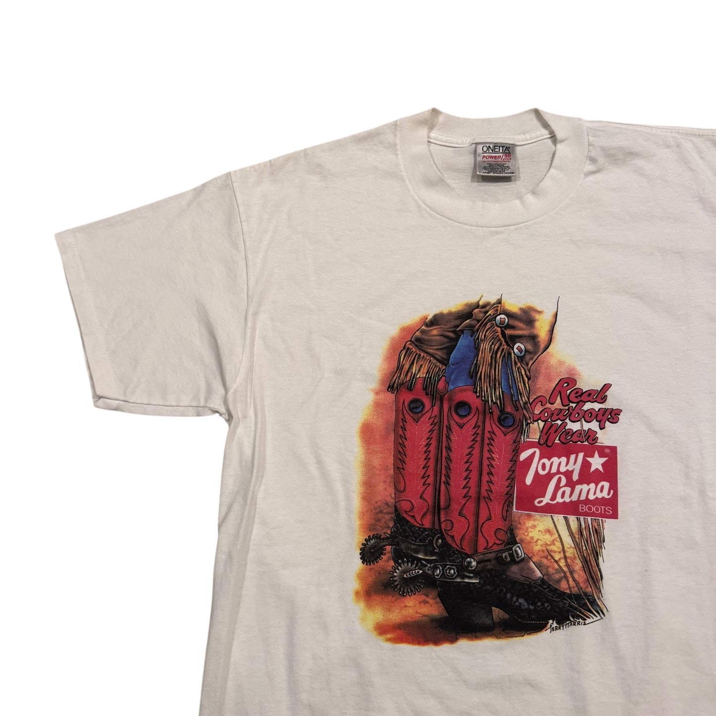 Tony Lama Real Cowboys T-Shirt 90s (XL) [ REAL SHOPPER EXCLUSIVE ]