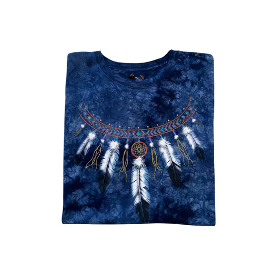 Feather Necklace Tie Dye T-Shirt 90s (XXL) [ REAL SHOPPER EXCLUSIVE ]