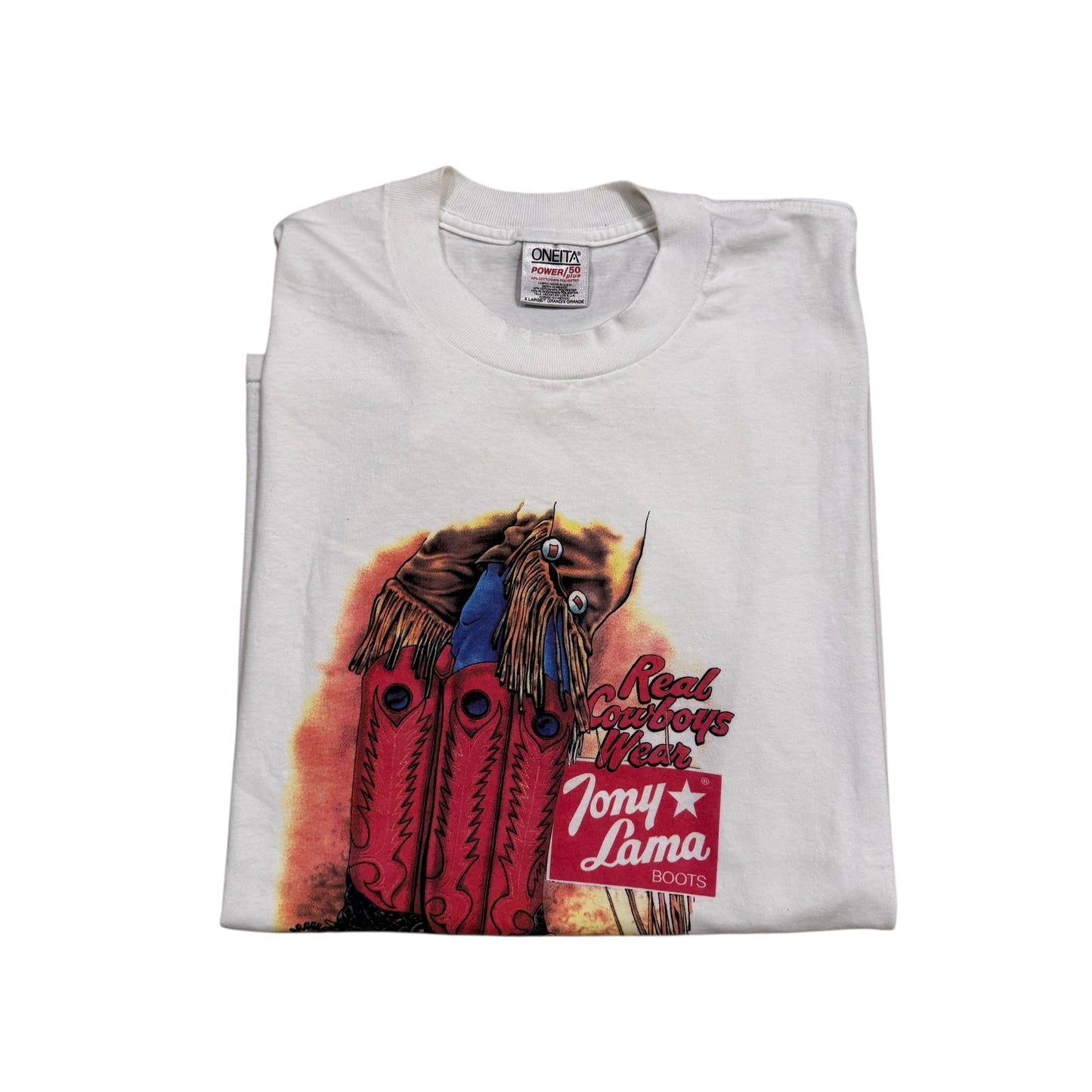 Tony Lama Real Cowboys T-Shirt 90s (XL) [ REAL SHOPPER EXCLUSIVE ]