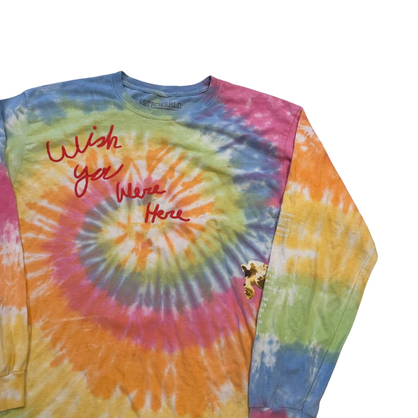 Travis Scott Astroworld Long Sleeve T-Die Tour T-Shirt (Large) [ REAL SHOPPER EXCLUSIVE ]