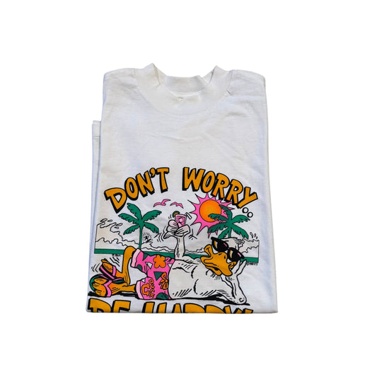 Don’t Worry Be Happy T-Shirt 80s (Fits Medium) [ REAL SHOPPER EXCLUSIVE ]