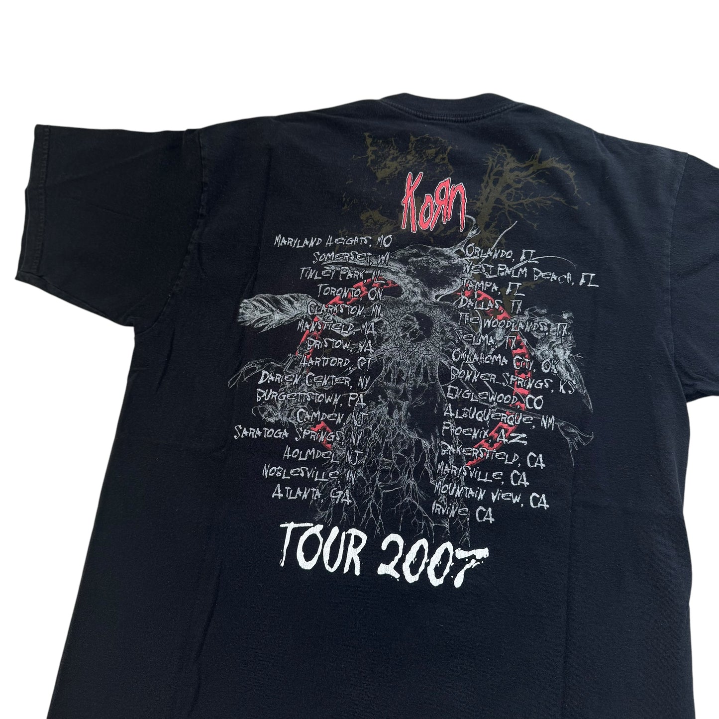 Korn Untitled 2007 Tour T-Shirt (Large)