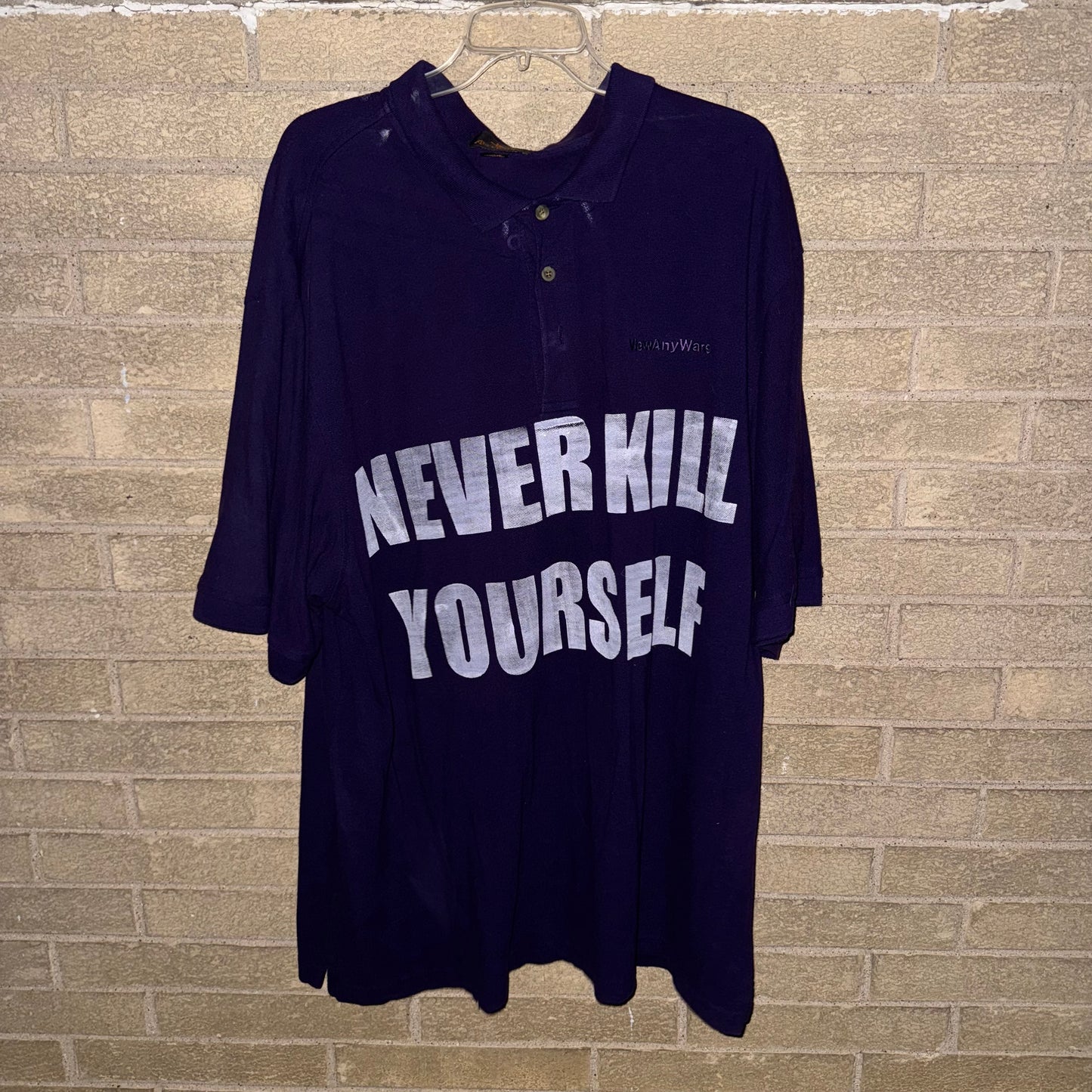 NEVER KILL YOURSELF 1/1 Polo T-Shirt (XXL)