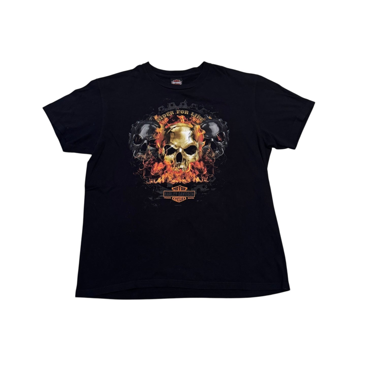 Harley Davidson Rider For Life T-Shirt (Large) [ REAL SHOPPER EXCLUSIVE ]