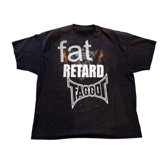 Fat Retard Faggot And I Have A Gun 1/1 T-Shirt (XXXL) HARDCORE THOUGHTS X JUNA COLLAB