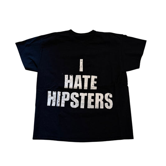I HATE HIPSTERS Sample Print T-Shirt (XL) PERSONALS COLLECTION