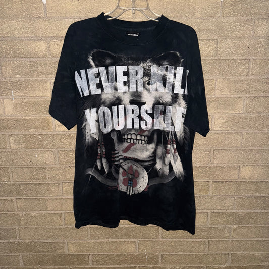 NEVER KILL YOURSELF 1/1 T-Shirt (Large)