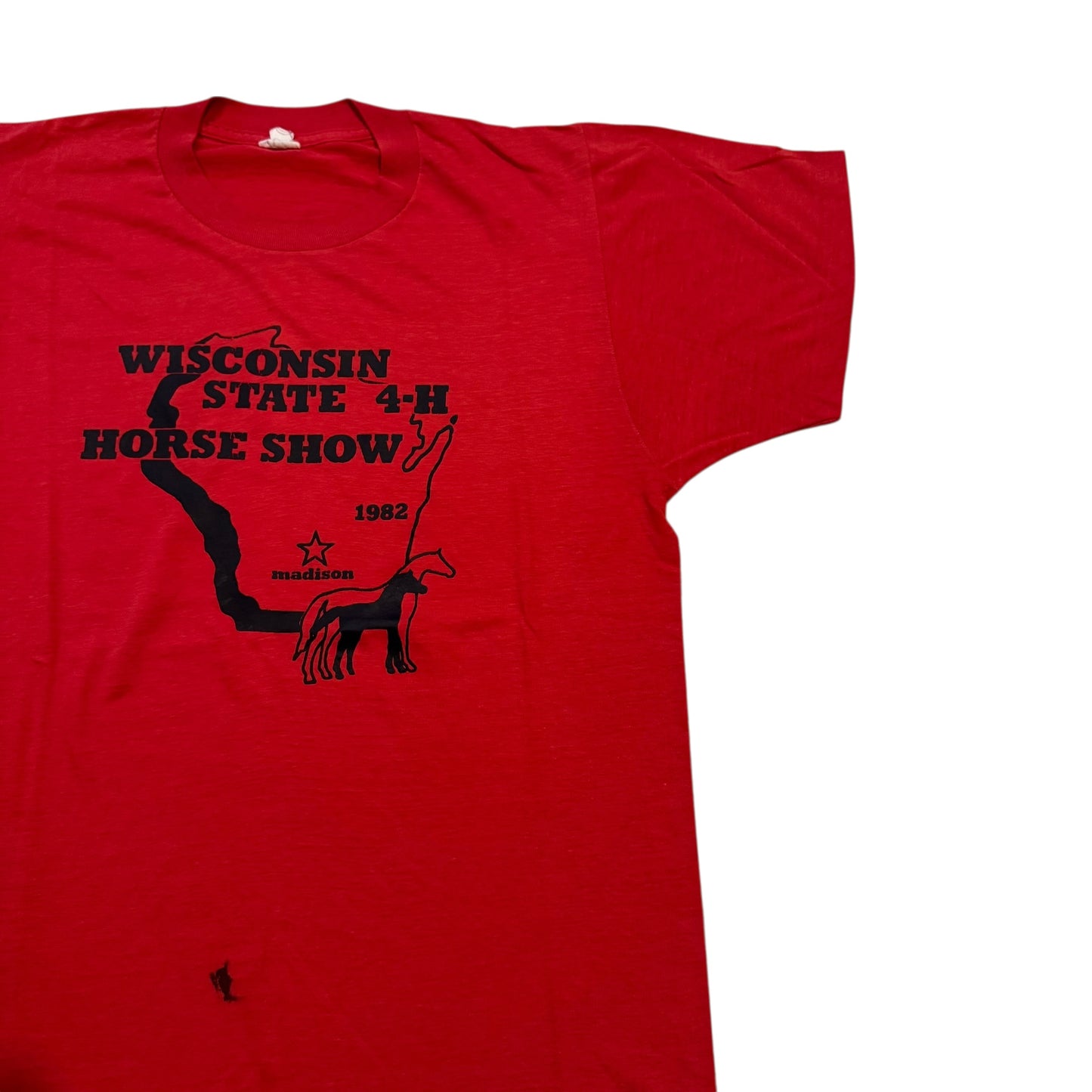 Wisconsin State Horse Show T-Shirt 80s (Large) [ REAL SHOPPER EXCLUSIVE ]