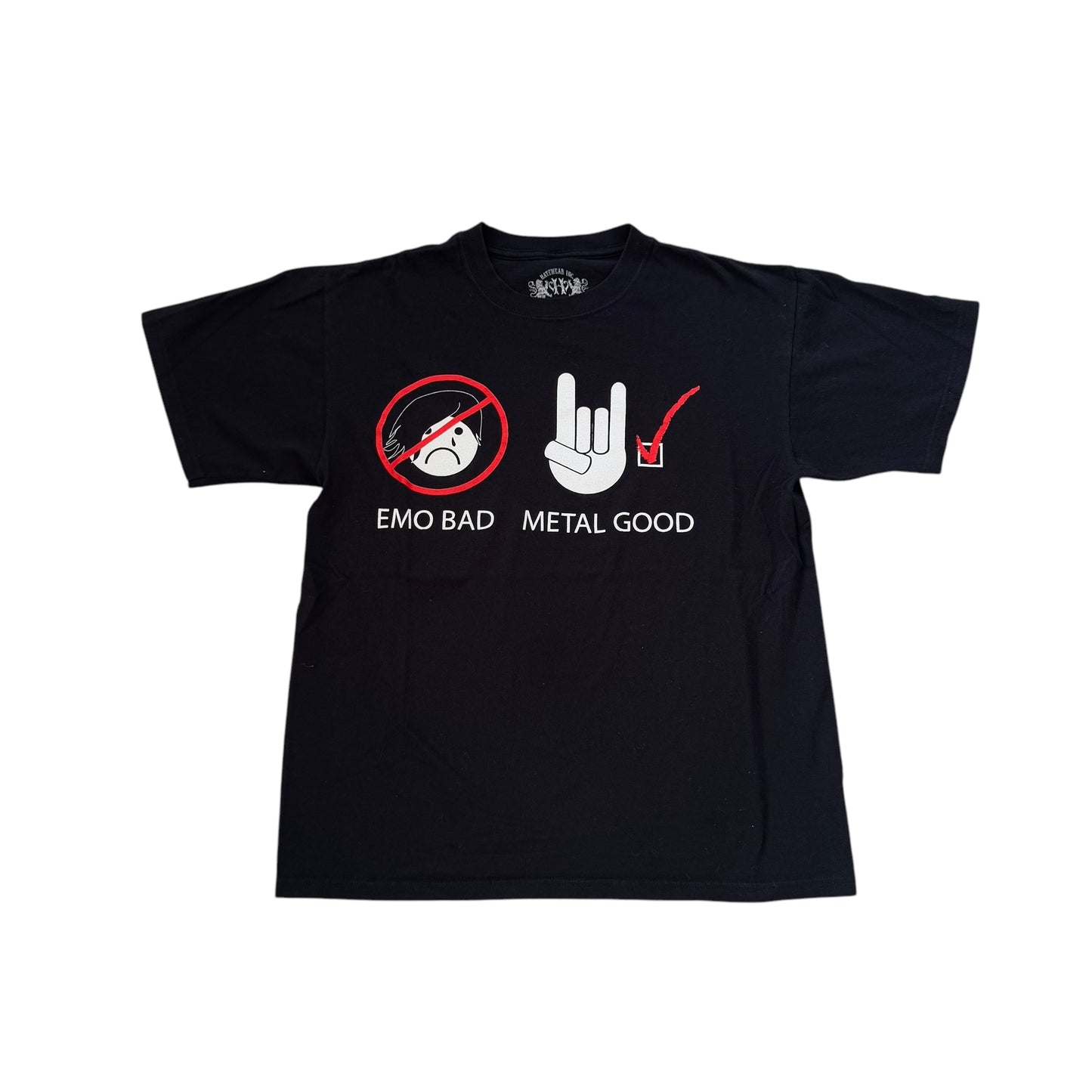 Emo Bad Metal Good T-Shirt (Large)