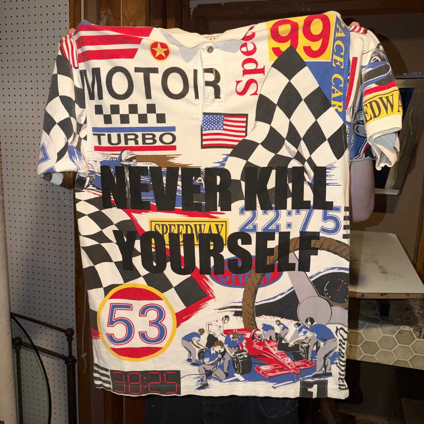 NEVER KILL YOURSELF 1/1 Polo T-Shirts