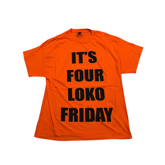 Four Loko Friday Orange T-Shirt (XL) PERSONALS COLLECTION