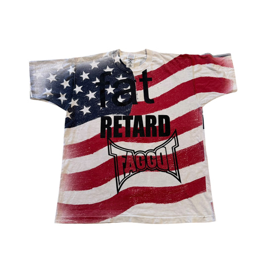 Fat Retard Faggot And I Have A Gun 1/1 T-Shirt (XL) HARDCORE THOUGHTS X JUNA COLLAB