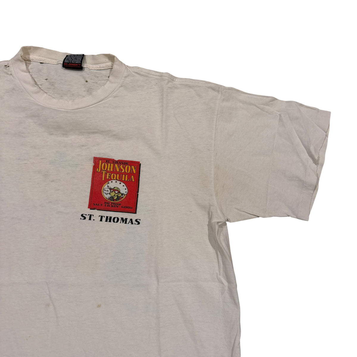 Big Johnson Tequilla Thrashed T-Shirt (XL) PERSONALS COLLECTION