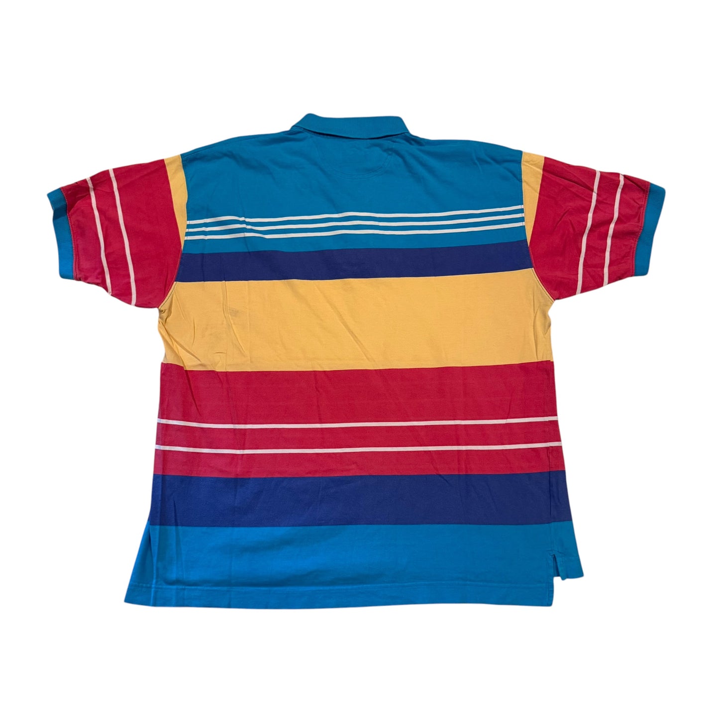 Dockers Color Block Polo T-Shirt 2000s (XXL) PERSONALS COLLECTION