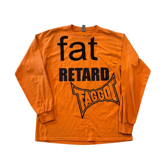 Fat Retard Faggot And I Have A Gun 1/1 T-Shirt (Large) HARDCORE THOUGHTS X JUNA COLLAB