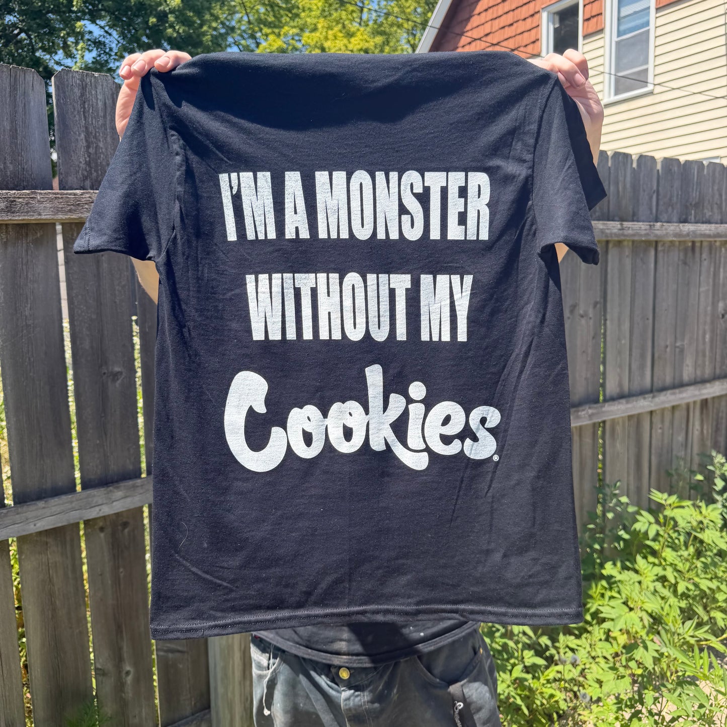 I’M A MONSTER WITHOUT MY COOKIES BLACK T-Shirt