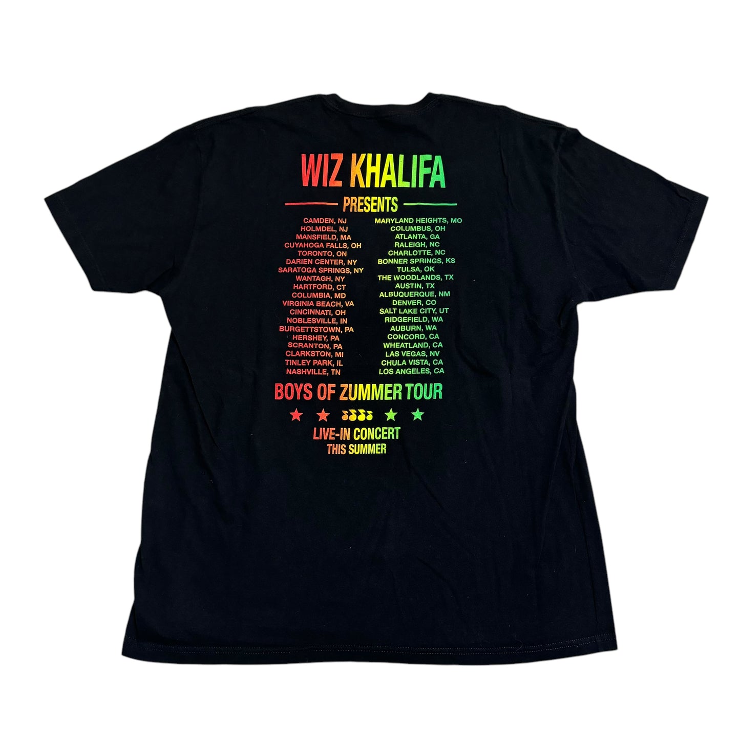 Wiz Khalifa Boys Of Zummer Tour T-Shirt (XL) [REAL SHOPPER EXCLUSIVE ]