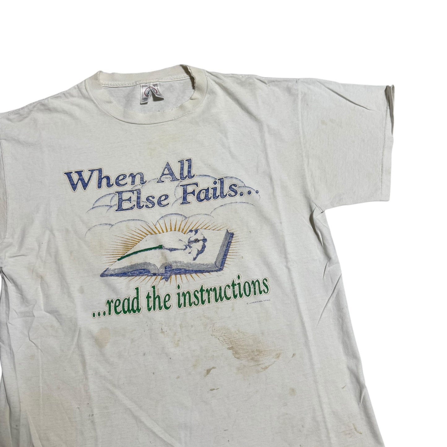 When All Else Fails… Read The Instructions Thrashed T-Shirt 90s (XL)