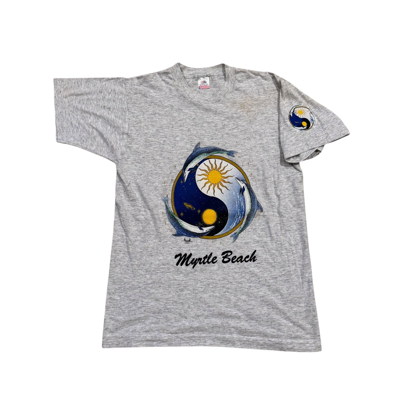 Myrtle Beach Ying Yang T-Shirt 90s (Large) [ REAL SHOPPER EXCLUSIVE ]