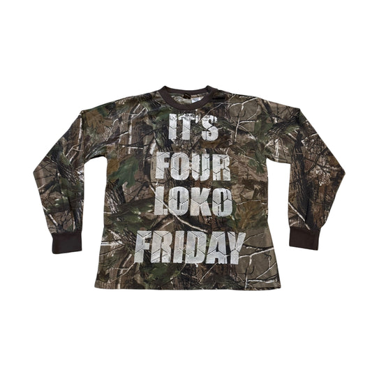 Four Loko Friday Camo 1/1 Long Sleeve T-Shirt (Large)
