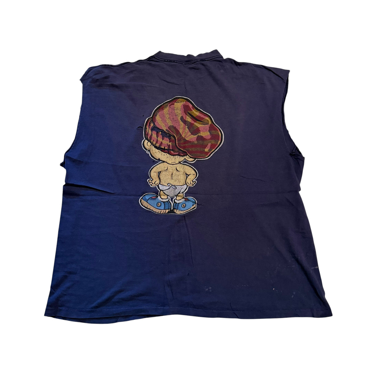 Shroom Baby Thrashed Cut Off T-Shirt 90s (XL) PERSONALS COLLECTION