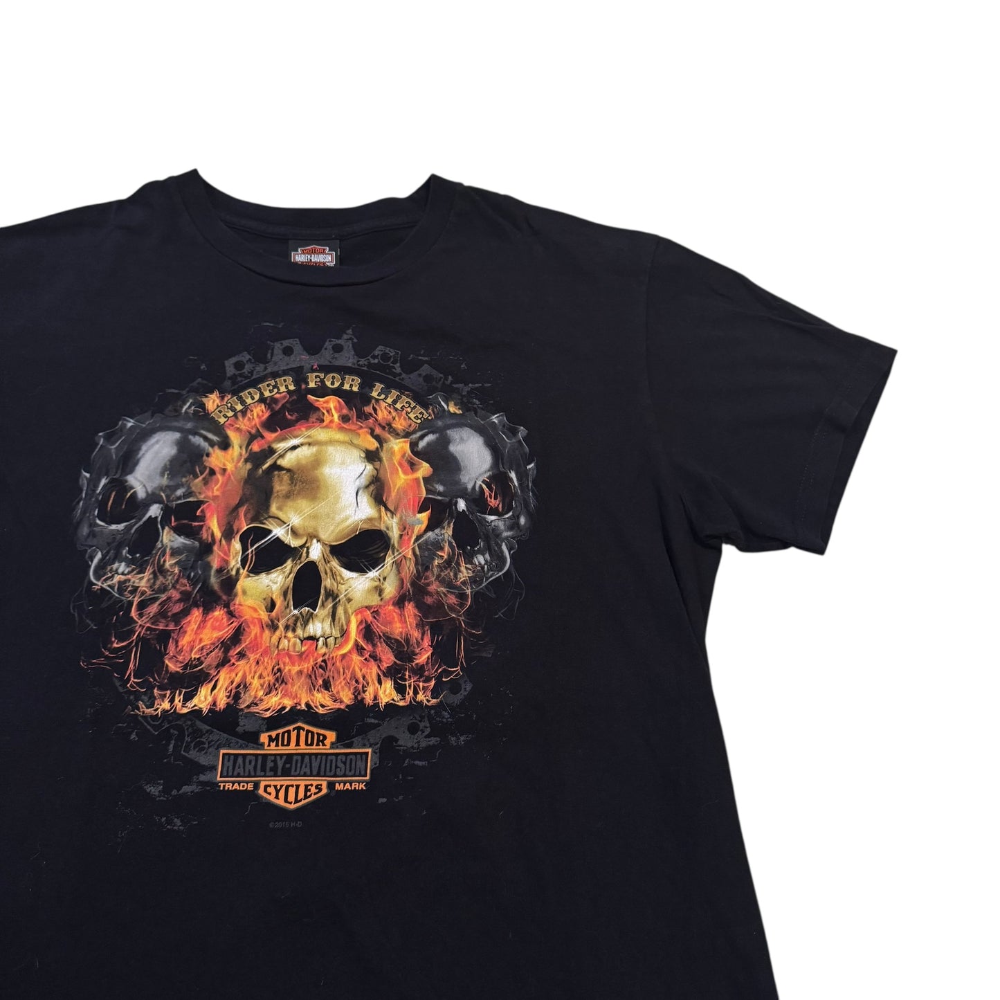 Harley Davidson Rider For Life T-Shirt (Large) [ REAL SHOPPER EXCLUSIVE ]