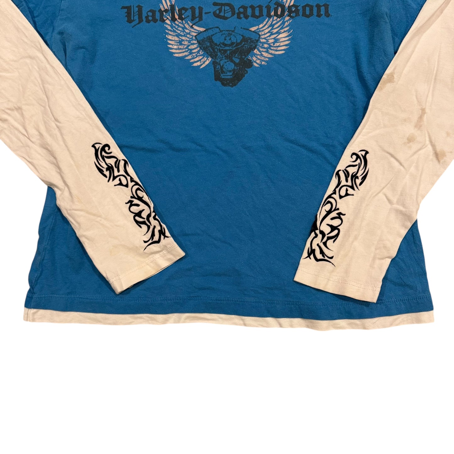 Harley Davidson Tribal Sleeve Long Sleeve T-Shirt (Women’s Large) [ REAL SHOPPER EXCLUSIVE ]
