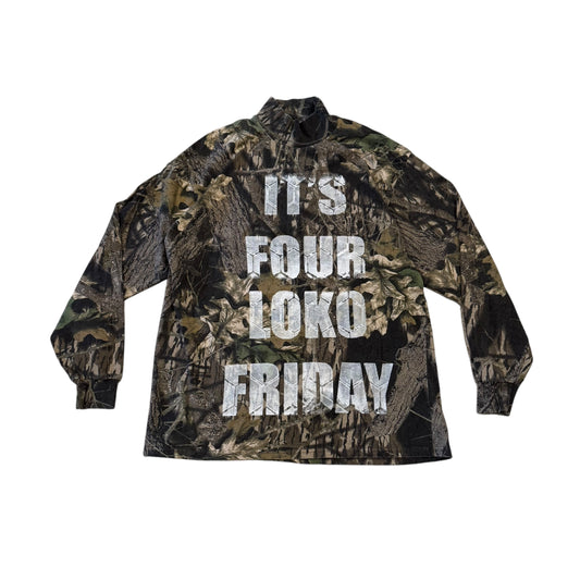 Four Loko Friday Camo 1/1 Long Sleeve T-Shirt (XL)