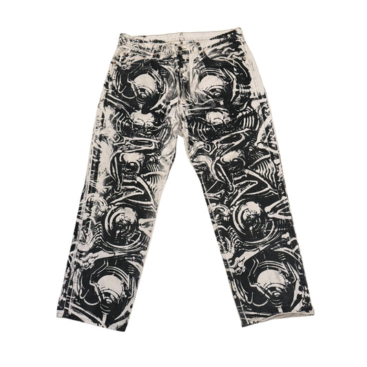 Screen Printed Levis Jeans (36x29) PERSONALS COLLECTION