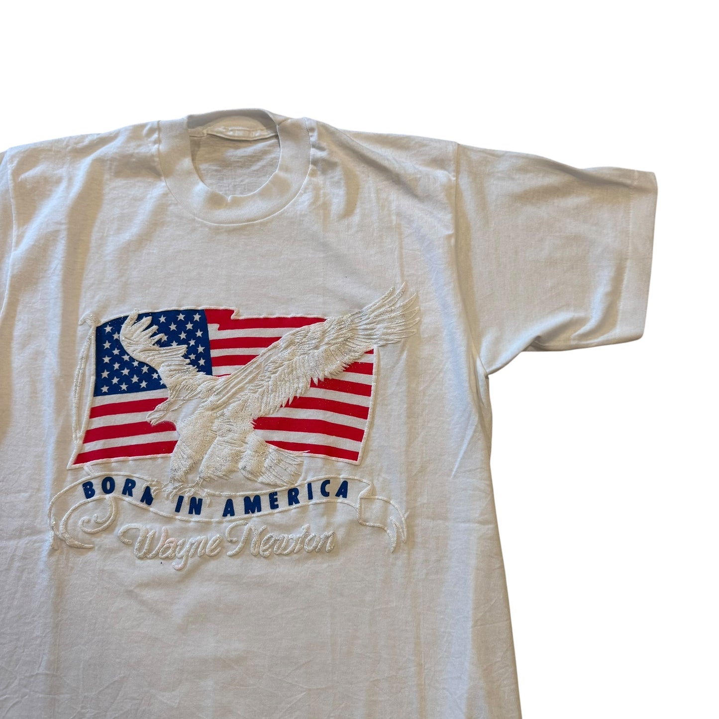 Born In America Puff Print T-Shirt 90s (Large) [REAL SHOPPER EXCLUSIVE ]