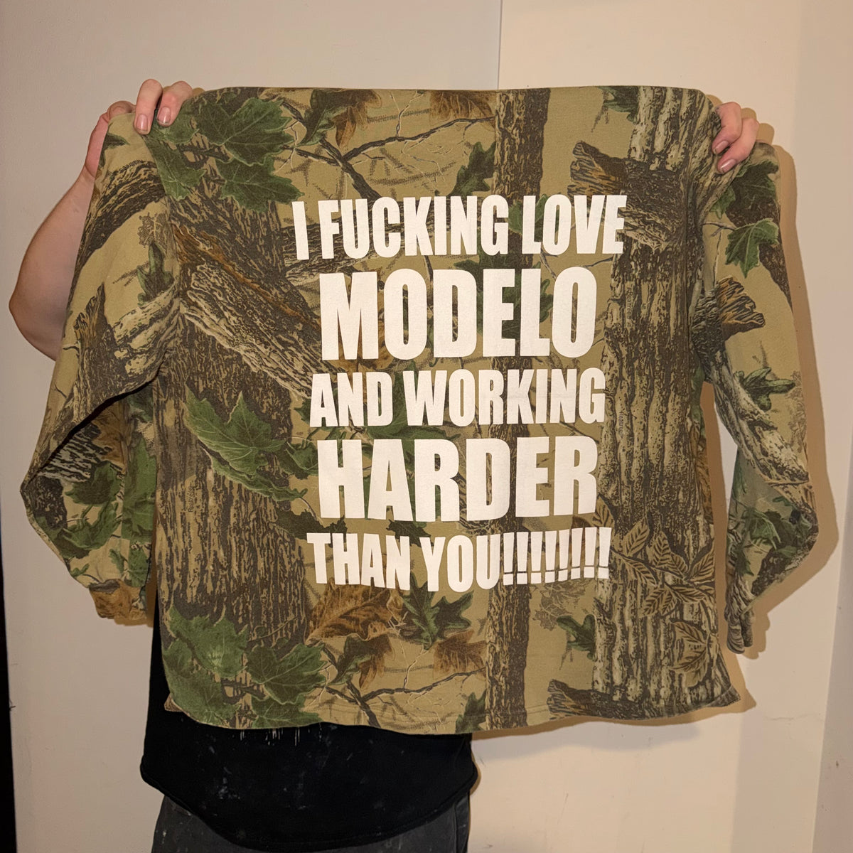 Spiritually Mexican Camo Long Sleeve T-Shirt (XL)