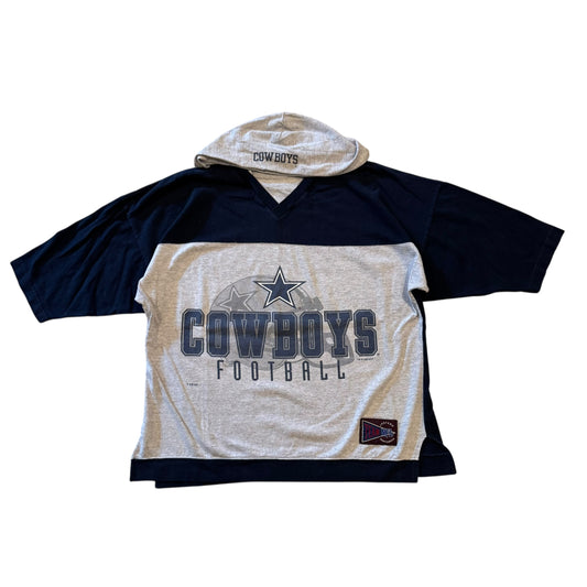 Dallas Cowboys T-Shirt Hoodie 90s (Boxy Large) [ REAL SHOPPER EXCLUSIVE ]