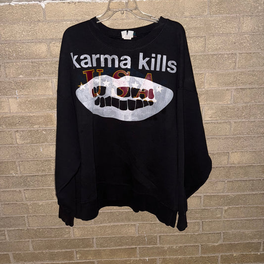 Karma Kills… And I have A Gun 1/1 Crewneck (XXXL)