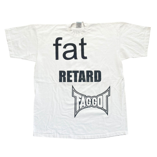 Fat Retard Faggot And I Have A Gun 1/1 Pro Club T-Shirt (XXXL) HARDCORE THOUGHTS X JUNA COLLAB